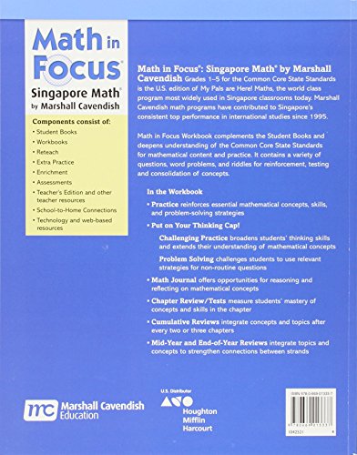 Math in Focus: The Singapore Approach, Workbook 4B — back cover