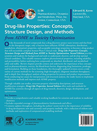 Drug-Like Properties: Concepts, Structure Design and Methods from ADME to Toxicity Optimization