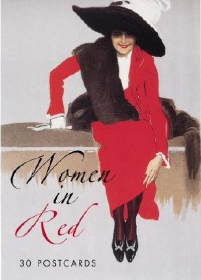Women in Red Postcard Book