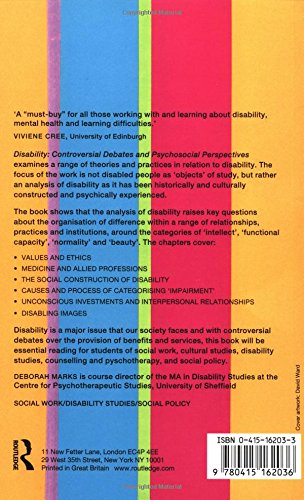 Disability: Controversial Debates and Psychosocial Perspectives