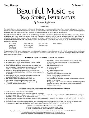 Beautiful Music for Two String Instruments: 2 Bases