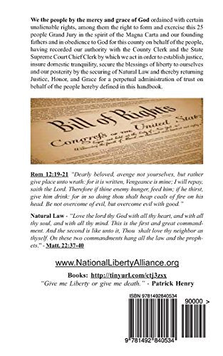 Common Law Handbook: For Juror's, Sheriff's, Bailiff's, and Justice's — back cover