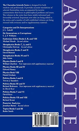 Nicomachean Ethics (Clarendon Aristotle Series)