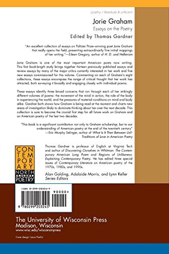 Jorie Graham: Essays on the Poetry (Contemporary North American Poetry)