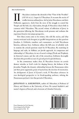 II Maccabees (The Anchor Yale Bible Commentaries)
