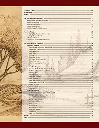 Great Book of Woodburning, Revised and Expanded Second Edition: Pyrography Techniques, Patterns, and Projects for All Skill Levels with 40+ Original, Traceable Designs and Step-by-Step Instructions