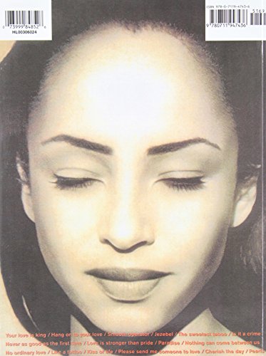 Best of Sade Piano, Vocal and Guitar Chords