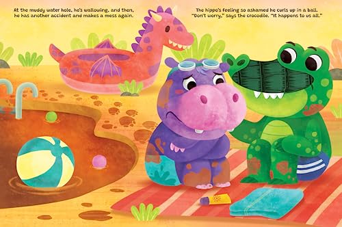 Hippo-Potty Mess - Touch and Feel Board Book - Sensory Board Book