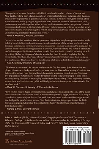 Ancient Near Eastern Thought and the Old Testament