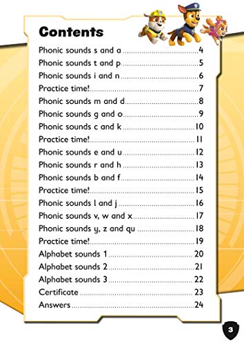 Paw Patrol First Phonics Activity Book: Get ready for school with Paw Patrol