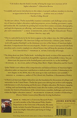 A History of American Higher Education