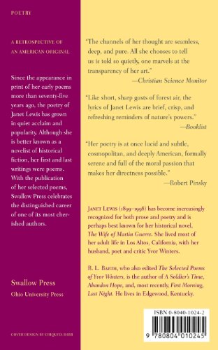 Selected Poems Of Janet Lewis