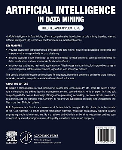 Artificial Intelligence in Data Mining: Theories and Applications