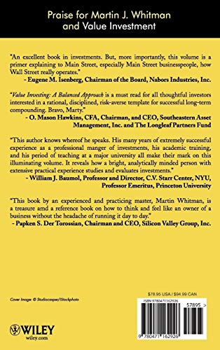 Value Investing: A Balanced Approach — back cover