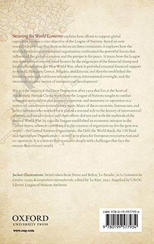 Securing the World Economy: The Reinvention of the League of Nations, 1920-1946