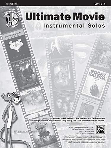 Ultimate Movie Instrumental Solos: Trombone, Book & Online Audio/Software/PDF (Ultimate Pop Instrumental Solos Series) — back cover