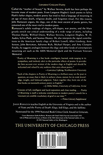 Poetry of Mourning: The Modern Elegy from Hardy to Heaney