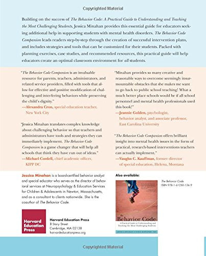 The Behavior Code Companion: Strategies, Tools, and Interventions for Supporting Students with Anxiety-Related or Oppositional Behaviors