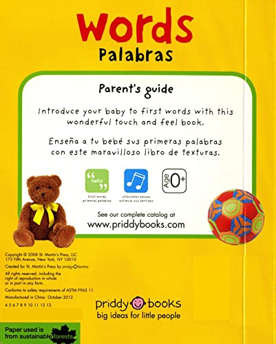 Bright Baby Touch & Feel: Bilingual Words / Palabras: English-Spanish Bilingual (Bright Baby Touch and Feel) (Spanish Edition)
