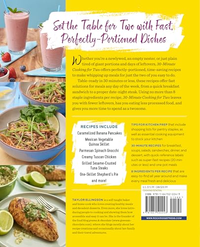 30-Minute Cooking for Two: Healthy Dishes Without All the Fuss
