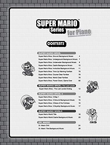 Super Mario Series for Piano: Intermediate/Advanced Piano Solos