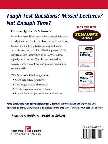 3,000 Solved Problems In Chemistry (Schaum's Outlines)