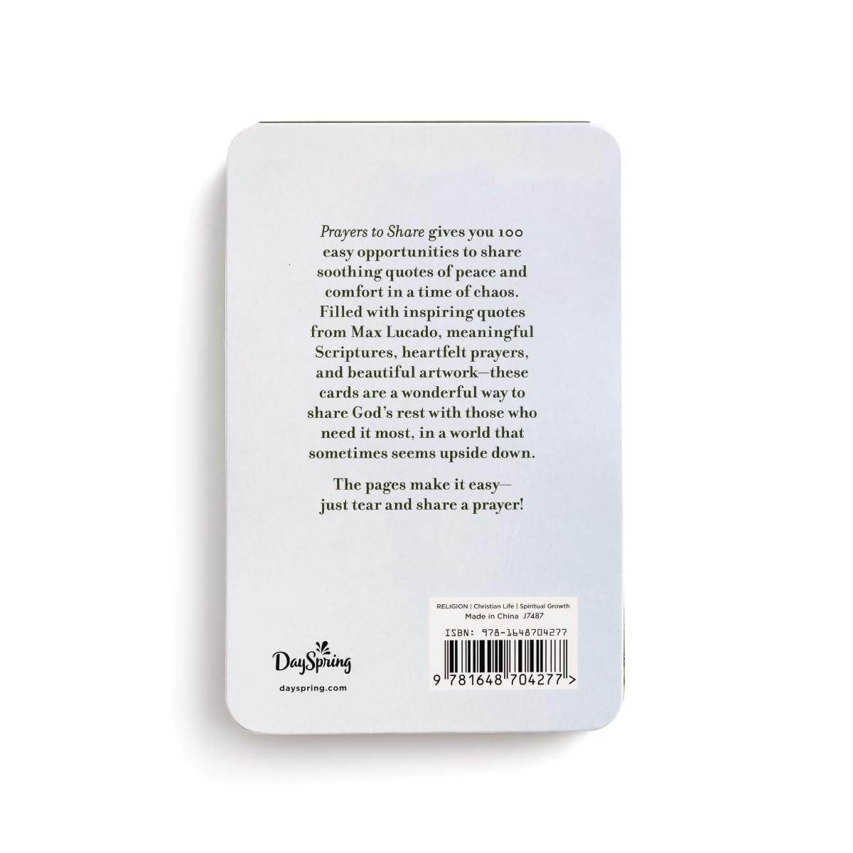 100 Pass-Along Notes for Peace and Rest: Prayers to Share (Shareable Messages of Encouragement with a Prayer, Scripture, and Inspirational Quote)
