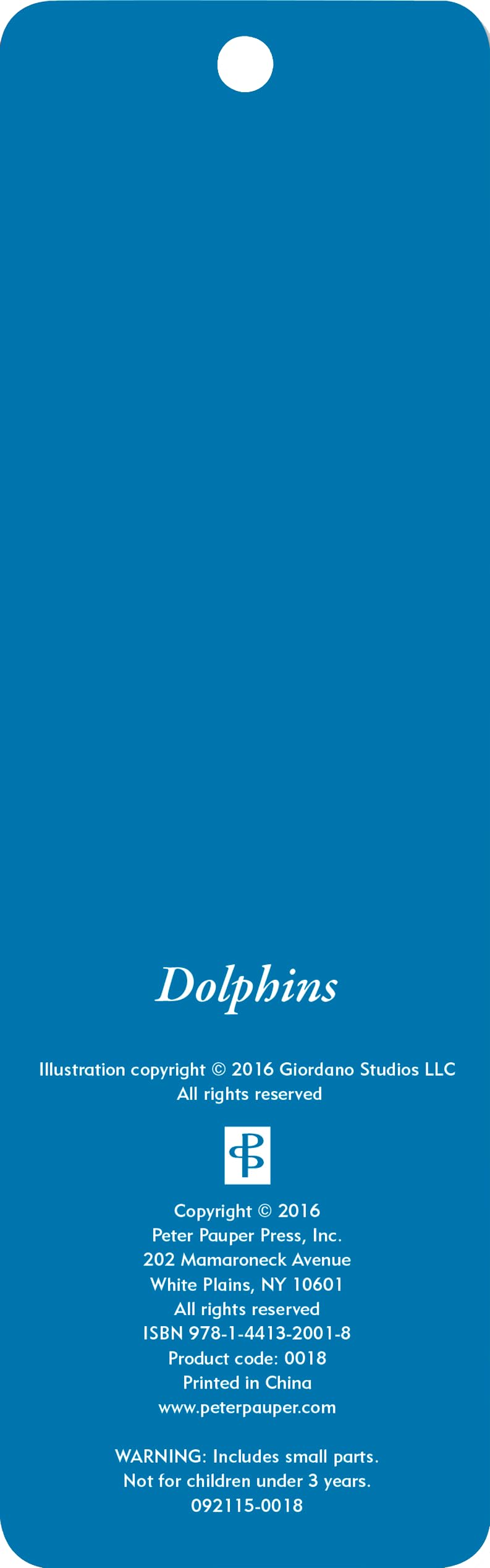 Dolphin 3-D Bookmark (Lenticular Bookmark)