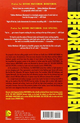 Before Watchmen: Minutemen/Silk Spectre — back cover