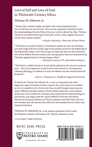 Love of Self and Love of God in Thirteenth-Century Ethics