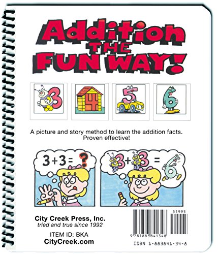 Addition the Fun Way!: A Picture Method of Learning the Addition Facts — back cover