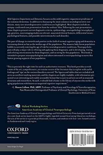 Mild Cognitive Impairment and Dementia: Definitions, Diagnosis, and Treatment (AACN Workshop Series)
