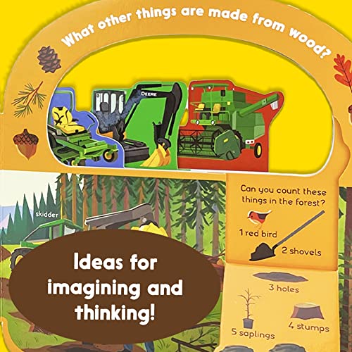 John Deere Kids Machines at Work: Explore Tractors, Vehicles, & Tools Around the Farm - Children's Lift-A-Flap Take-Along Board Book (John Deere Kids; ... Interactive Take-Along Board Books)