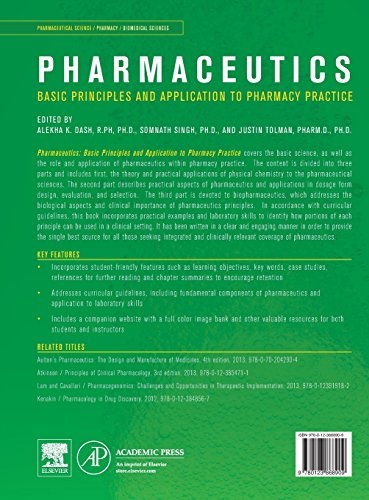 Pharmaceutics: Basic Principles and Application to Pharmacy Practice