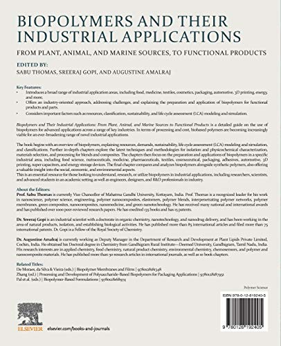 Biopolymers and Their Industrial Applications: From Plant, Animal, and Marine Sources, to Functional Products