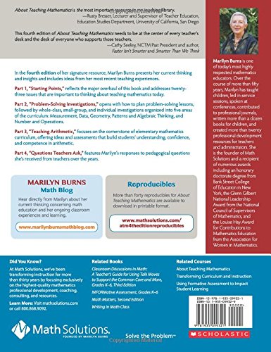 About Teaching Mathematics: A K-8 Resource (4th Edition)