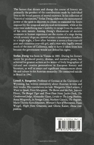 Decisive Moments in History: Twelve Historical Miniatures (STUDIES IN AUSTRIAN LITERATURE, CULTURE, AND THOUGHT TRANSLATION SERIES)