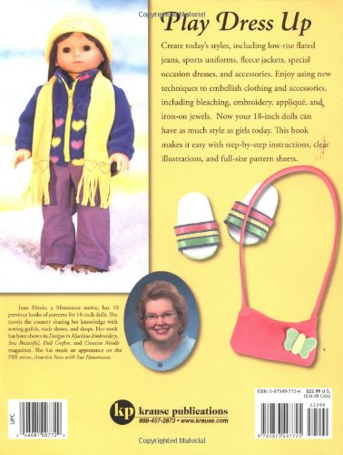 Sew Today's Fashions for 18-Inch Dolls: Full-Size Patterns for Clothing and Accessories