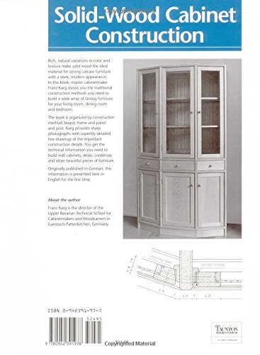 Solid-Wood Cabinet Construction: 70 Contemporary Designs with Details