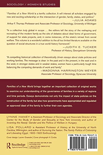 Families of a New World: Gender, Politics, and State Development in a Global Context