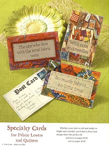 Post Cards: Make and Mail: Mailable Post Cards Made with Paper, Fabric and Floral! (Design Originals)
