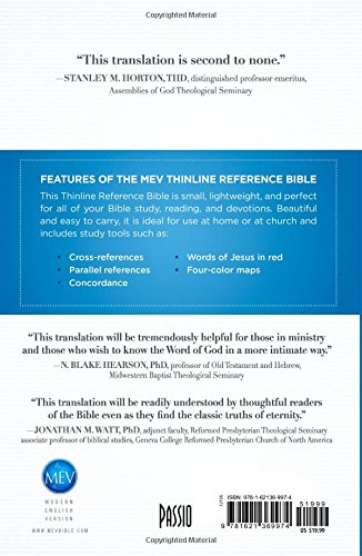 MEV Bible Thinline Reference: Modern English Version