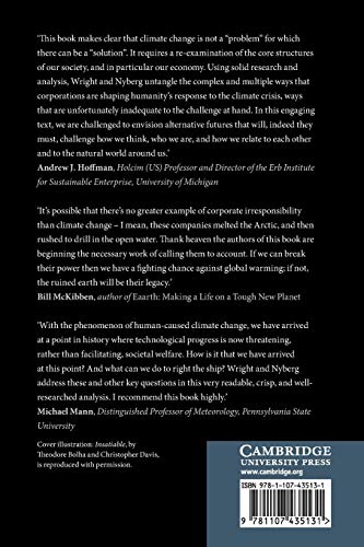 Climate Change, Capitalism, and Corporations: Processes of Creative Self-Destruction (Business, Value Creation, and Society)