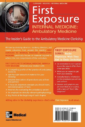 First Exposure to Internal Medicine: Ambulatory Medicine (LANGE First Exposure)
