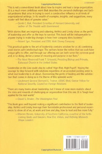 Leadership on the Line: Staying Alive through the Dangers of