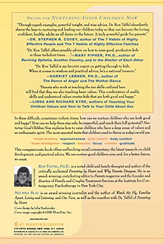 Nurturing Good Children Now: 10 Basic Skills to Protect and Strengthen Your Child's Core Self