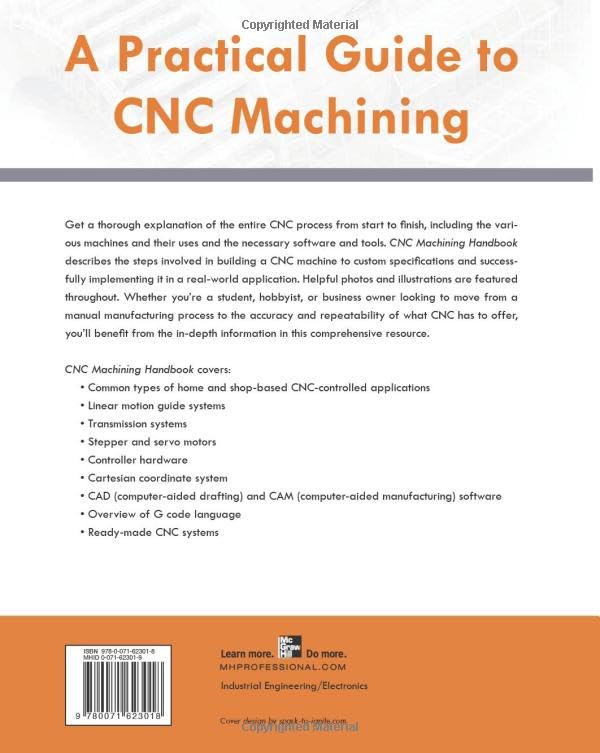 CNC Machining Handbook: Building, Programming, and Implementation — back cover