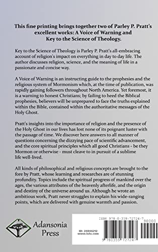 A Voice of Warning and Key to the Science of Theology (First Edition - 1855) (Hardcover)