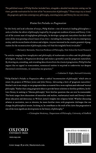 Preludes to Pragmatism: Toward a Reconstruction of Philosophy