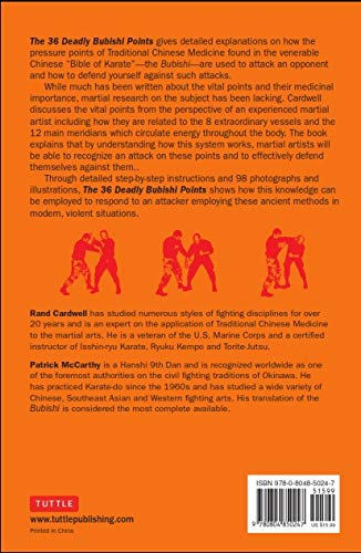 The 36 Deadly Bubishi Points: The Science and Techniques of Pressure Point Fighting - Defend Yourself Against Pressure Point Attacks! — back cover